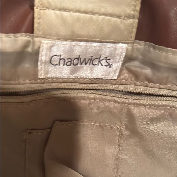 Chadwick’s Brown Patterned Tote Bag Satchel Purse Shoulder Bag Handbag - Picture 8 of 8